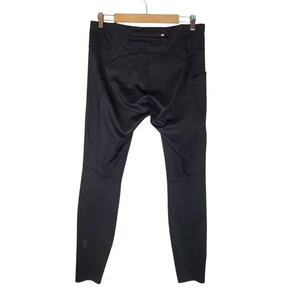 On Running Performance Tights Womens XL Black Pockets Full Length - Picture 2 of 11